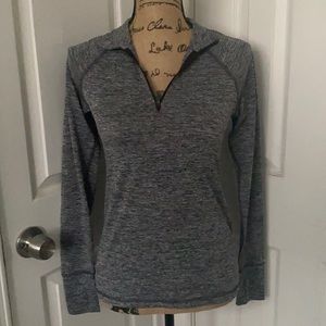 Rapidry Performance Gray 1/4 Zip Long-Sleeve Top